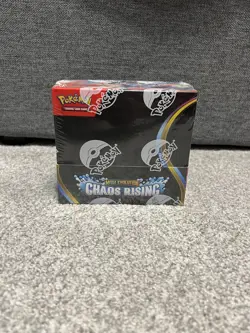 Pokemon Mega Evolution Chaos Rising Booster Box Factory Sealed In Hand Right Now - Image 2