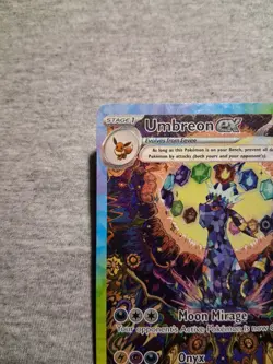 Pokemon Umbreon ex Full Art Holo Rare PRE EN 161/131 2025 - Image 3