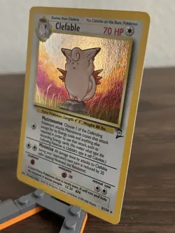 The Pokemon Company Clefable 5/130 Base Set 2 Holo Rare English 70HP 2000 - Image 2