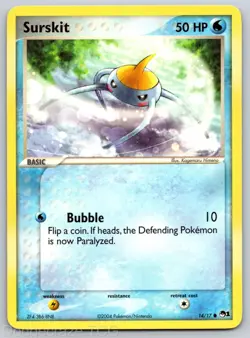 Surskit 14/17 Common POP Series 1 Pokemon LP - Image 1