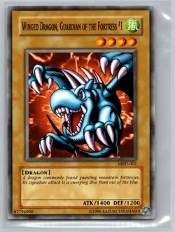 Winged Dragon, Guardian of the Fortress #1 1996 Yu-Gi-Oh! Metal Raiders #MRD-002 - Image 1