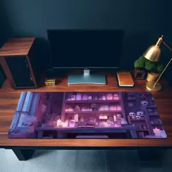 MTG Playmat | Lofi Study Playmat | Kawaii Desk Mat | Unofficial MTG Playmat - Image 3