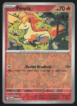 SV10: Destined Rivals Ponyta #029/182 Reverse Holo Pokemon Card - Image 1