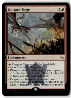 MTG Foil Outpost Siege - Fate Reforged Moderately Played English - Image 1