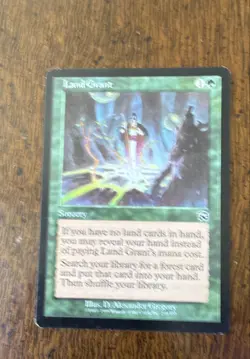 Land Grant Mercadian Masques Regular Green Magic The Gathering MTG M/HP - Image 2