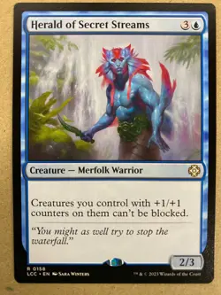 MTG 1x Herald of Secrets Streams # 158 Lost Caverns of Ixalan Magic the x1 NM - Image 1