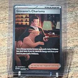 Pokemon Giovanni’s Charisma 204/165 Scarlet & Violet 151 Holo - Image 1