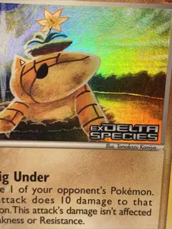 Sandshrew 82/113 Pokemon TCG Delta Species Reverse Holo Stamped Vintage 2005 DMG - Image 3