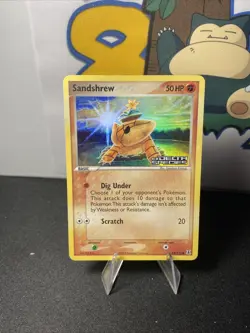 Sandshrew 82/113 Pokemon TCG Delta Species Reverse Holo Stamped Vintage 2005 DMG - Image 4
