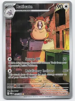 Raticate 099/088 Holo Illustration Rare Perfect Order Pokemon Near Mint - Image 1
