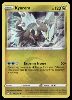Kyurem 116/203 Holo Rare Evolving Skies Pokemon Holo Near Mint - Image 1
