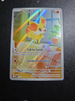 Fennekin 080 Pokemon Center Stamped Promo | Chaos Rising Pokemon - Image 1