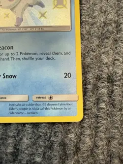 Pokemon Hidden Fates Alolan Vulpix SV8/SV94 Shiny Holo Rare NM - Image 2