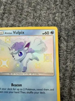 Pokemon Hidden Fates Alolan Vulpix SV8/SV94 Shiny Holo Rare NM - Image 5