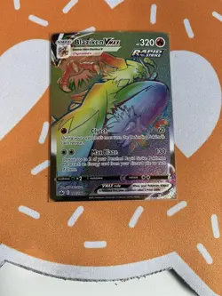 Pokemon Blaziken VMAX Secret Rare Full Art Rapid Strike Holo 320 HP 200/198 - Image 1