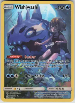 Wishiwashi 240/236 Secret Rare Cosmic Eclipse Pokemon Holo Near Mint - Image 3