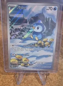 Pokemon TCG Piplup Illustration Rare 098/094 Phantasmal Flames - Image 1