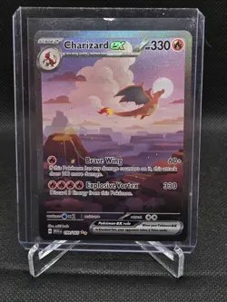 Pokemon Charizard ex 199/165 Scarlet & Violet 151 Special Illustration Rare Hol… - Image 2