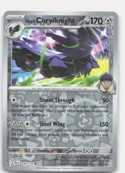 Pokemon - Journey Together - Hop's Corviknight 108/159 Reverse Holo - Image 1