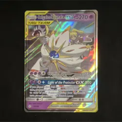 Pokemon Solgaleo & Lunala GX SM-Cosmic Eclipse Ultra Rare 75/236 Holo HP 270 En… - Image 1