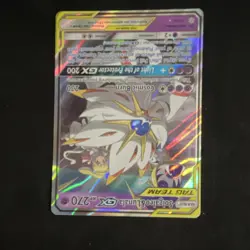 Pokemon Solgaleo & Lunala GX SM-Cosmic Eclipse Ultra Rare 75/236 Holo HP 270 En… - Image 3