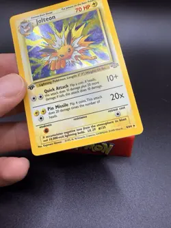 Jolteon 4/64 - Holo Rare - 1st Edition Jungle Set - 1999 Pokemon WotC - LP-M - Image 4