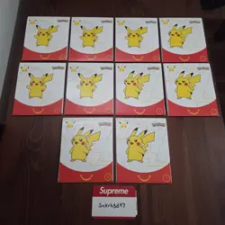 (Lot Of 10) Pokemon 25th Anniversary X McDonald's Sleeved Booster Packs (Sealed) - Image 1