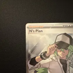 Pokemon N's Plan 163/086 Sv: Black Bolt Ultra Rare Full Art Holo English 2025 - Image 3