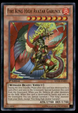 Fire King High Avatar Garunix Structure Onslaught of the Fire King SDOK-EN001 LP - Image 1