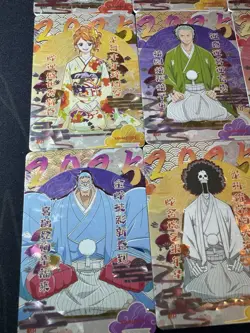 One Piece 9 Collectible Character Anime Cards CCG Kimono Luffy Zoro Chopper - Image 5