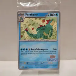 Pokemon 2024 Illustration Contest Promo Pack Feraligatr Pikachu & Toxtricity Ex - Image 1