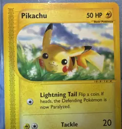 Pokemon TCG Pikachu Card Great condition Expedition Base Set 124/165 - Image 2