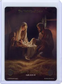 2025 Sacred Legacy: FULL ART - The Nativity of Jesus - 92/100 1st Edition Card - Image 1