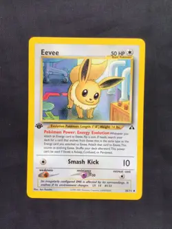 Pokemon Cards: 1st Edition Neo Discovery Uncommon: Eevee 38/75 - Image 1