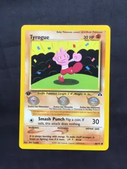 Pokemon Cards: 1st Edition Neo Discovery Common: Tyrogue 66/75 - Image 1