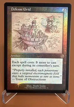 Defense Grid (Schematic) The Brothers' War: Retro Frame Artifacts Foil - Image 1