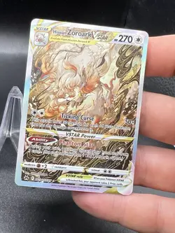 2023 POKEMON SWORD & SHIELD CROWN ZENITH FULL ART/HISUIAN ZOROARK VSTAR NM ZT1 - Image 2