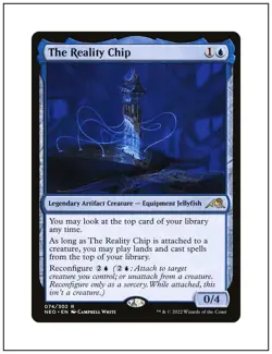 The Reality Chip, Kamigawa Neon Dynasty, Magic MTG NM - Image 1