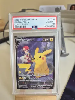PSA 10 Pikachu V TG16/TG30 Lost Origin Trainer Gallery Pokemon TCG - Image 1