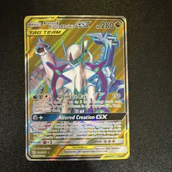 Pokemon TCG Arceus & Dialga & Palkia GX Sm-Cosmic Eclipse Ultra Rare Holo Full … - Image 1