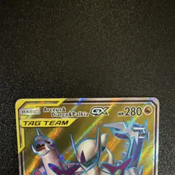 Pokemon TCG Arceus & Dialga & Palkia GX Sm-Cosmic Eclipse Ultra Rare Holo Full … - Image 5