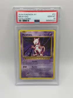 2016 POKEMON XY EVOLUTIONS #51 MEWTWO EVOLUTIONS PSA 10 - Image 1
