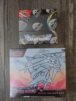 Pokemon TCG Chaos Rising Pokemon Center ETB & Booster Box Bundle *TORN PLASTIC* - Image 1