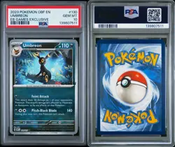 Umbreon 130/197 Reverse Holo EB Games Stamped Promo Pokemon TCG PSA 10 - Image 2