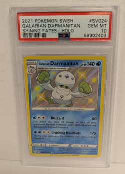 2021 Pokemon SWSH Galarian Darmanitan #SV024 Shining Fates Holo PSA 10 - Image 1