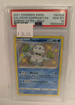 2021 Pokemon SWSH Galarian Darmanitan #SV024 Shining Fates Holo PSA 10 - Image 3