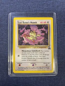 Pokemon TCG Black Star Promo Team Rocket’s Meowth #18 - Image 1