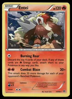 Entei (Cosmos Holo) 014/098 Holo Promo Blister Exclusives Pokemon Holo HP - Image 1