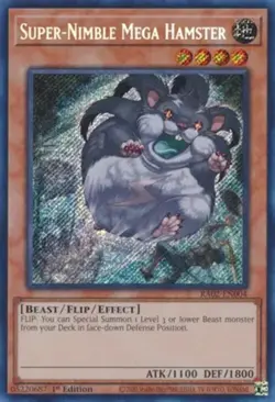 x3 Super-Nimble Mega Hamster - RA02-EN004 - Secret Rare - 1st Edition Yu-Gi-Oh! - Image 1