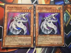 Yugioh! 2x Cyber Drache Super Rare - CRV-DE015 1. Auflage - Deutsch - Image 1